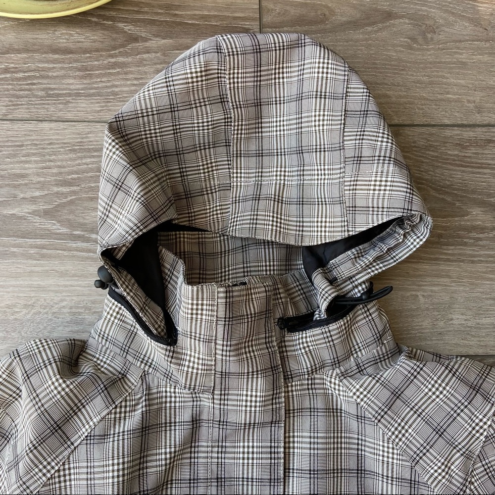 Kerrits Rain Shelter Barn Jacket Medium Tan Plaid - Picture 5 of 16